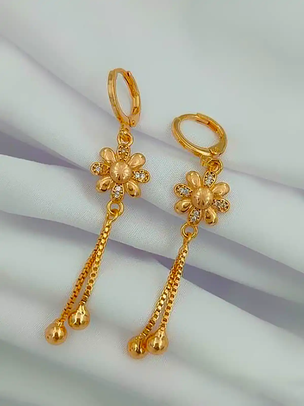 گوشواره آویزی طلا شیک