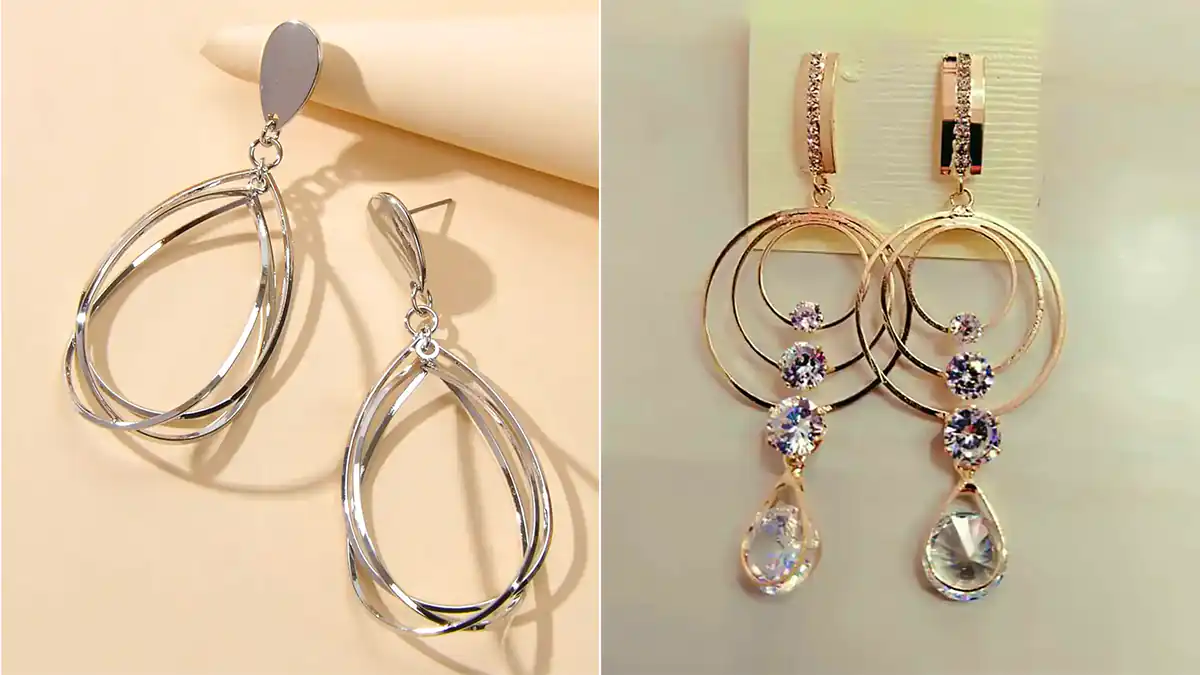 گوشواره مجلسی طلا جدید