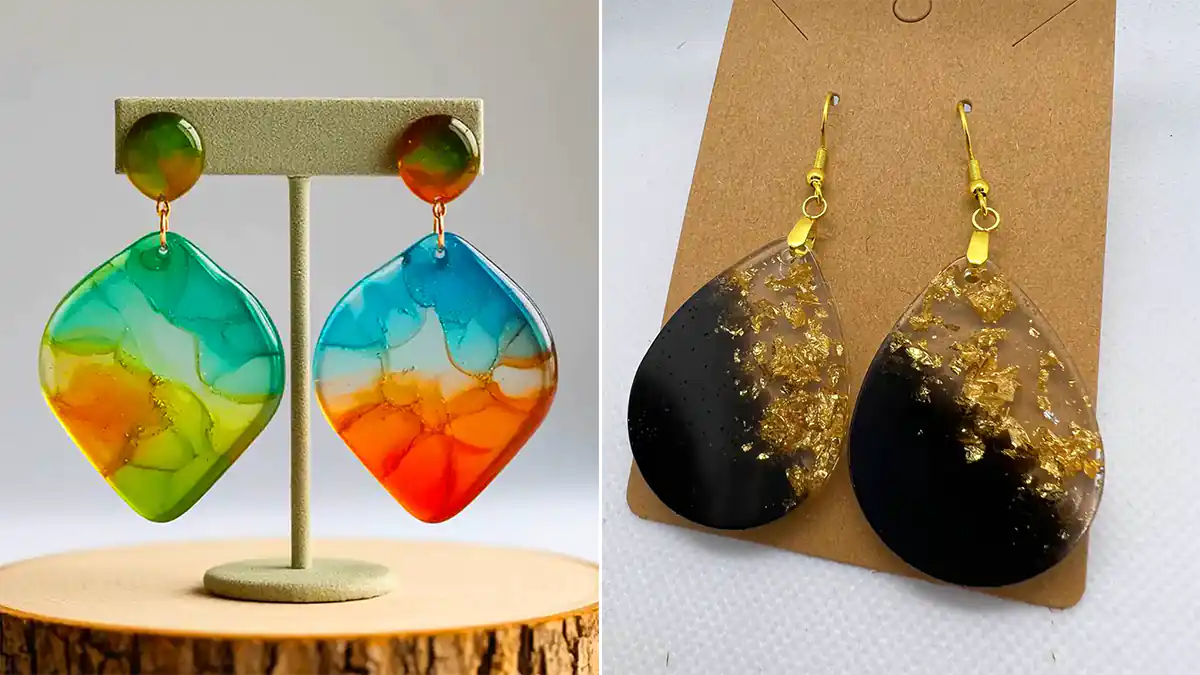 گوشواره رزین خوش ساخت