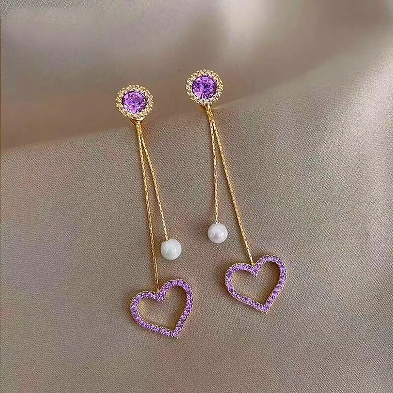 گوشواره طلا آویزی