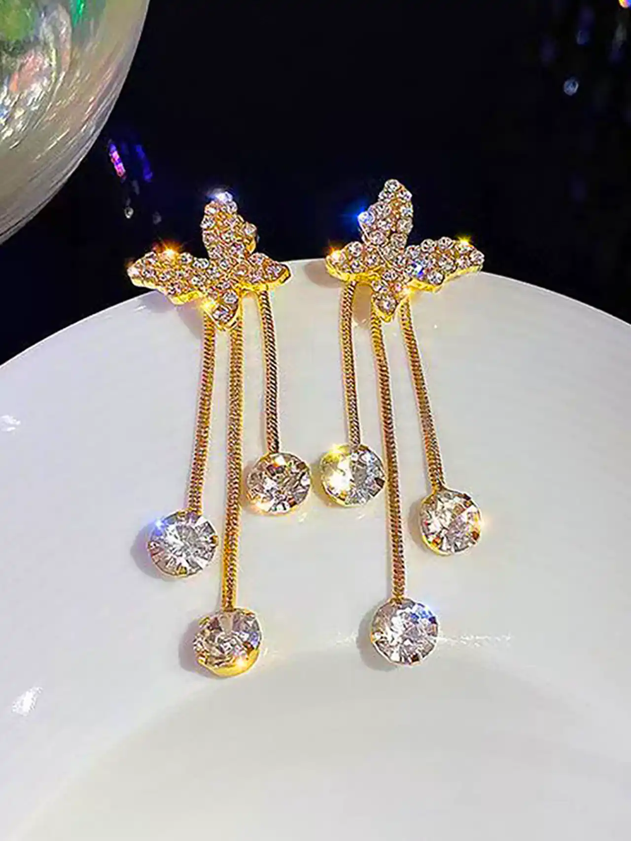 گوشواره طلا آویزی