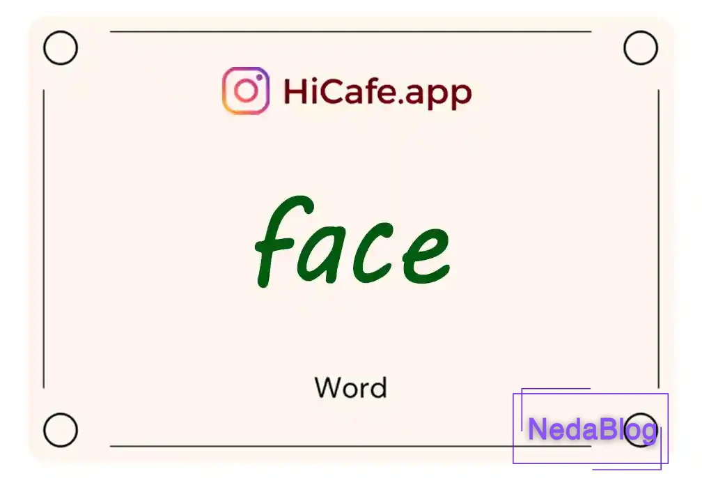 Meaning and usage of face word