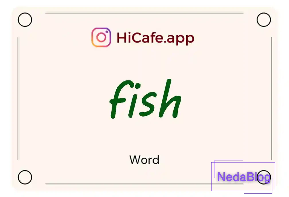 Meaning and usage of fish word