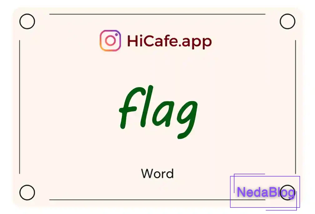 Meaning and usage of flag word