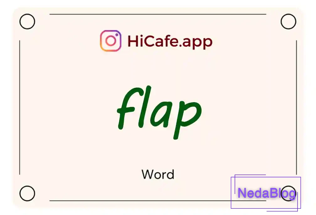 Meaning and usage of flap word