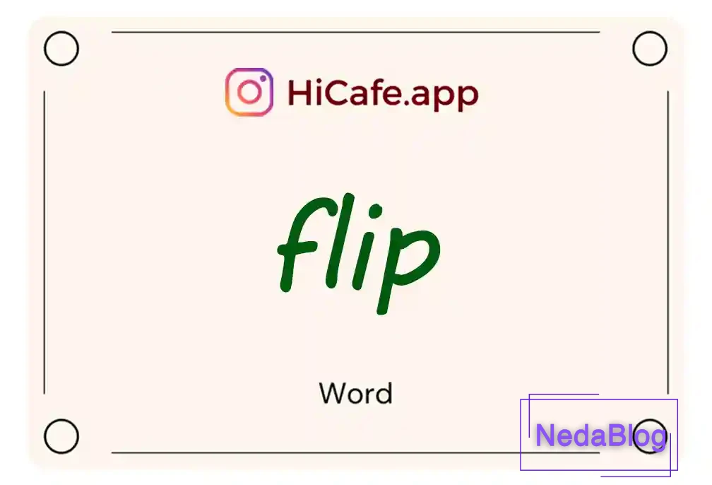 Meaning and usage of flip word