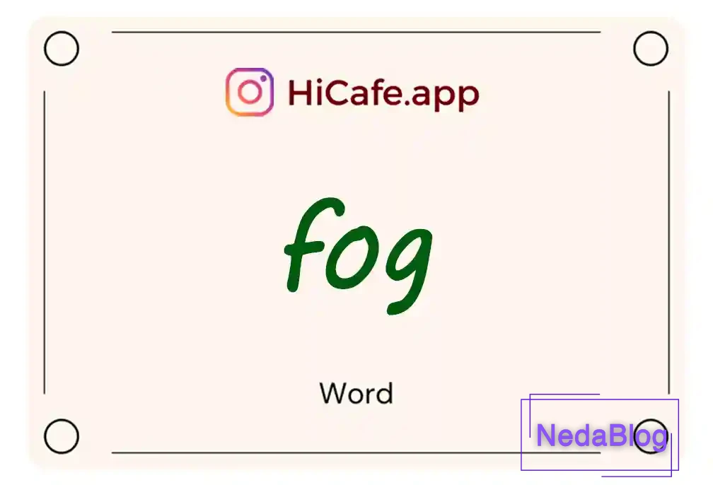 Meaning and usage of fog word