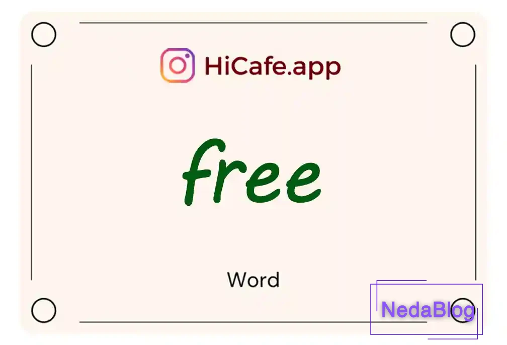 Meaning and usage of free word