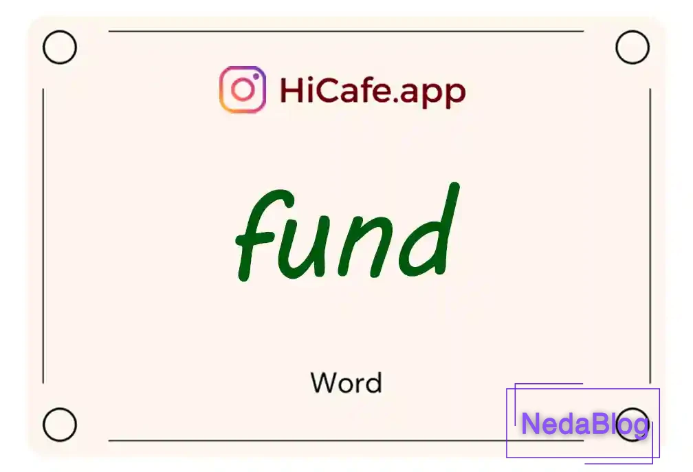 Meaning and usage of fund word