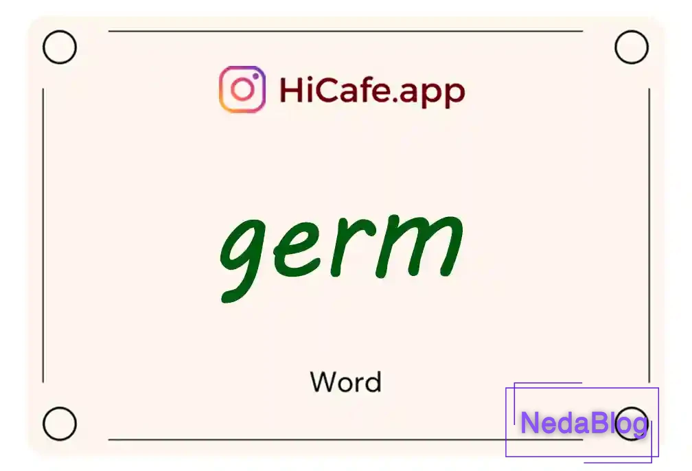 Meaning and usage of germ word