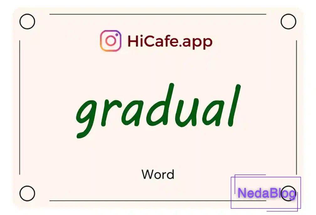 Meaning and usage of gradual word
