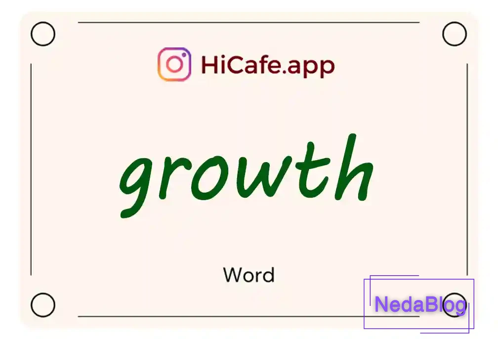 Meaning and usage of growth word