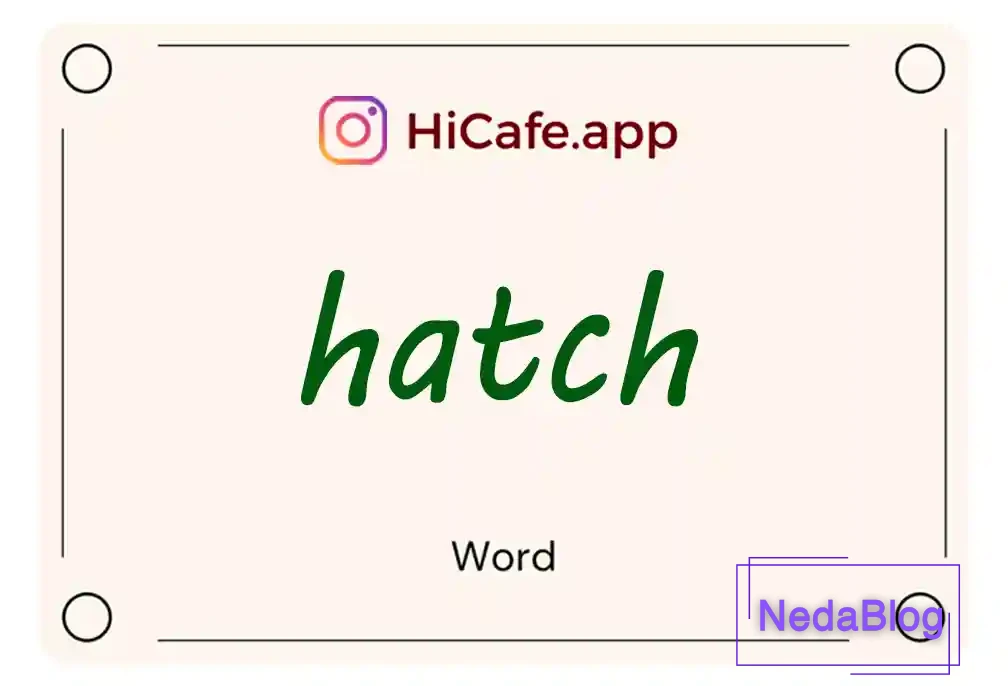 Meaning and usage of hatch word