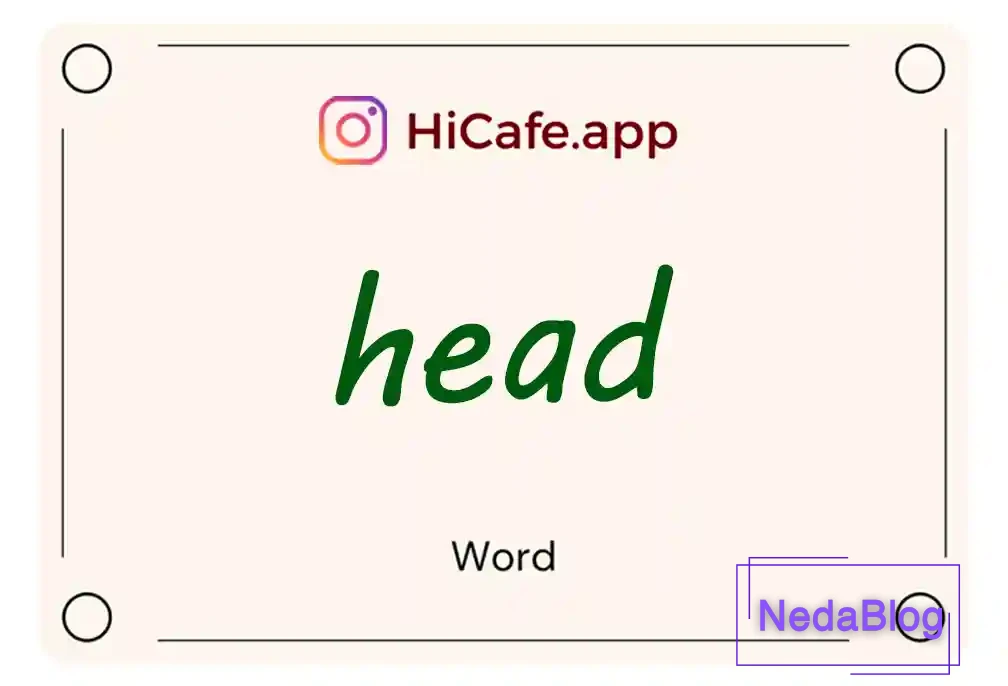 Meaning and usage of head word