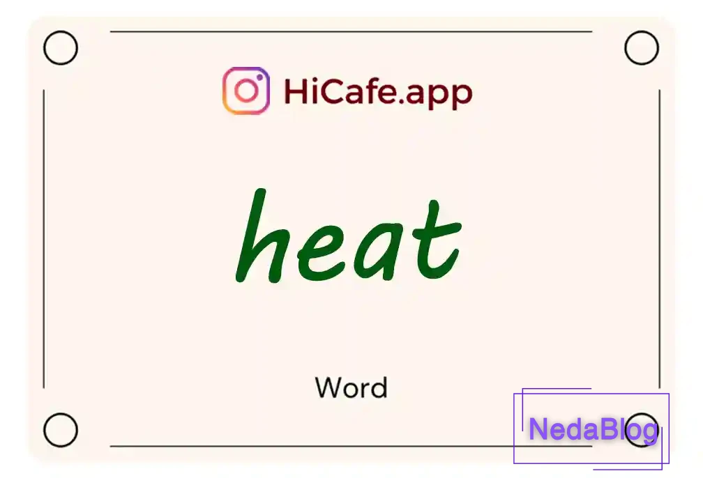 Meaning and usage of heat word