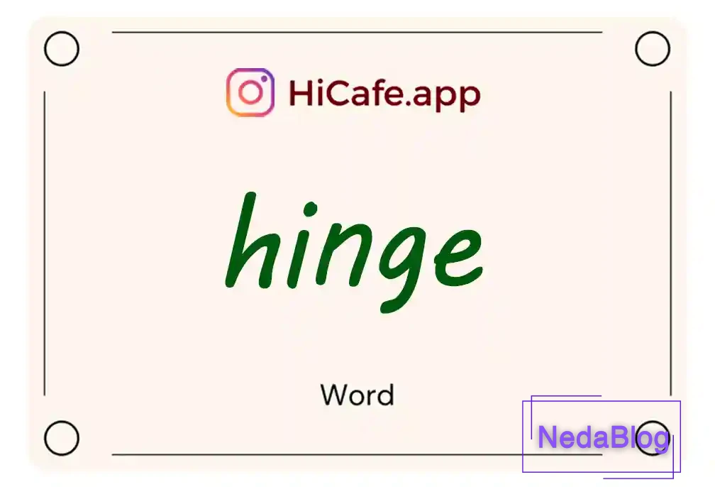 Meaning and usage of hinge word