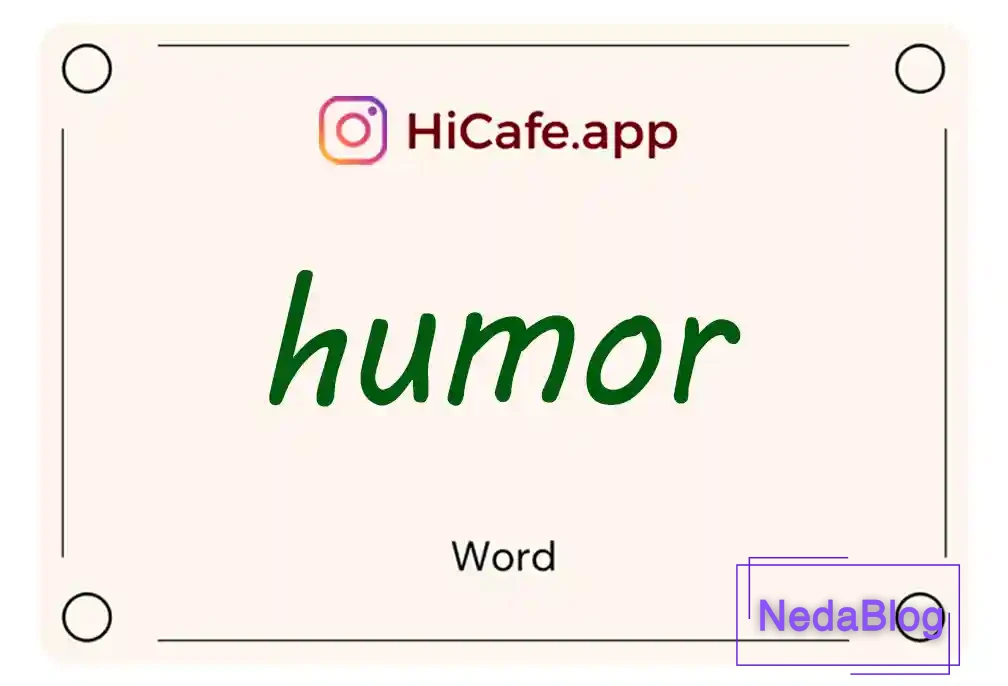 Meaning and usage of humor word