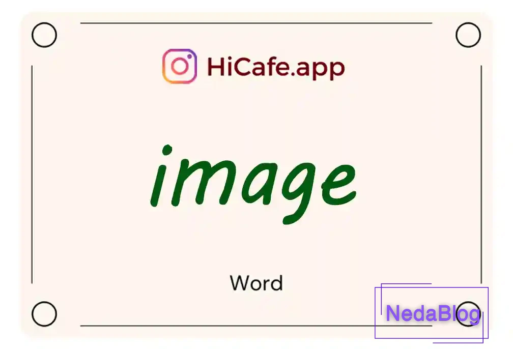 Meaning and usage of image word