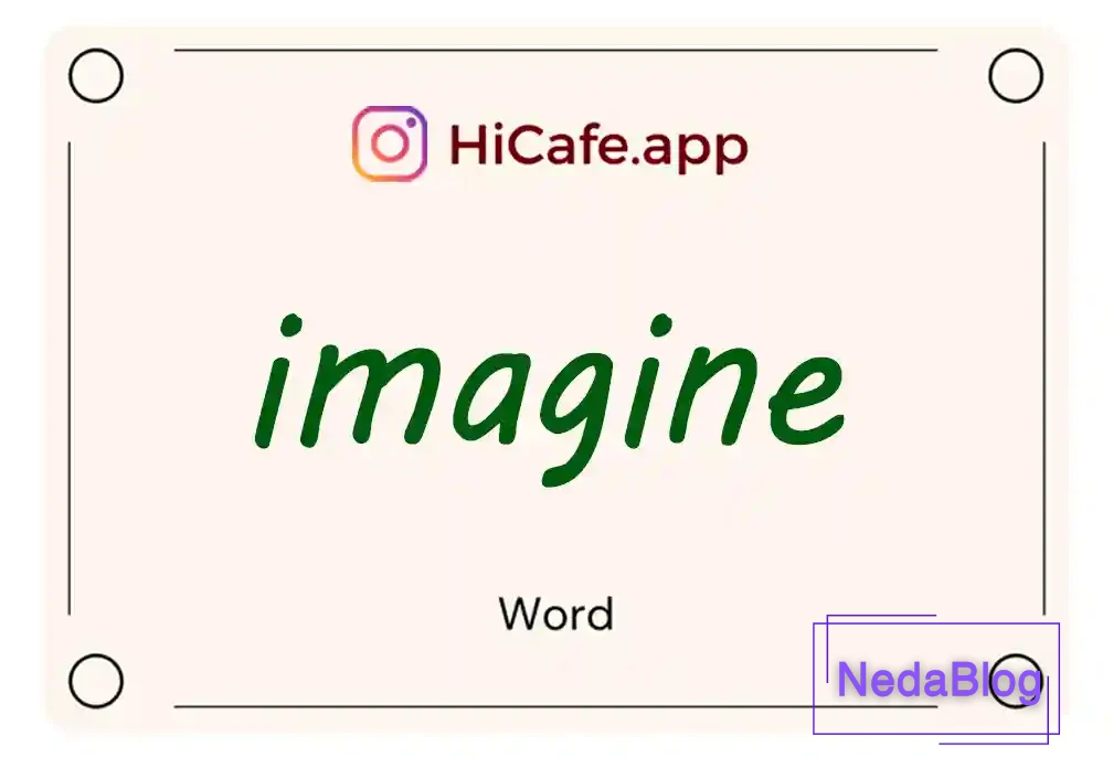 Meaning and usage of imagine word