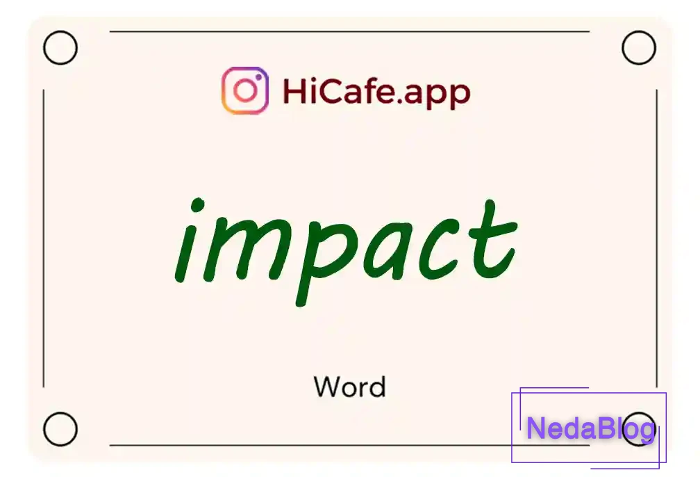 Meaning and usage of impact word