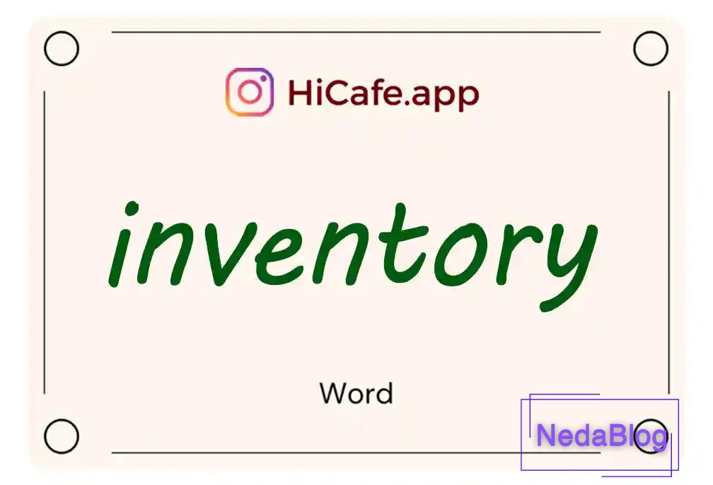 Meaning and usage of inventory word