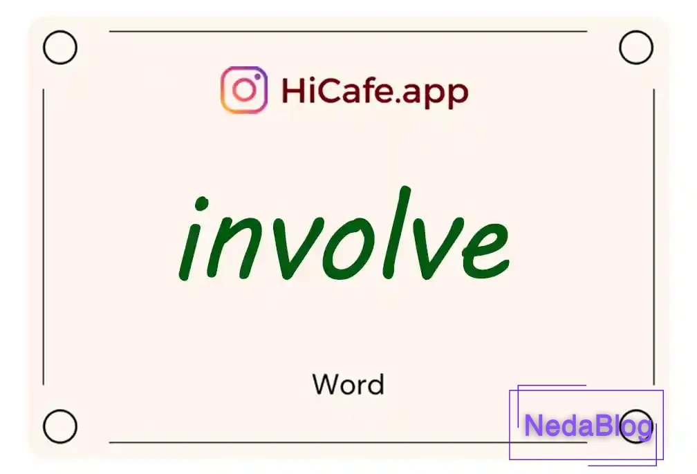 Meaning and usage of involve word