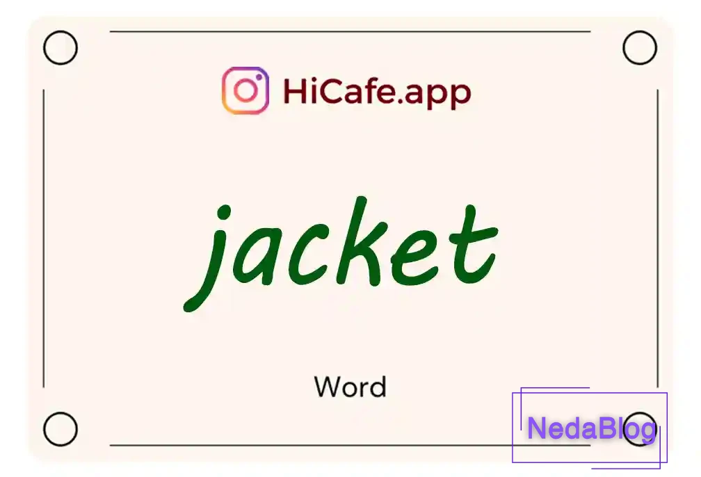 Meaning and usage of jacket word
