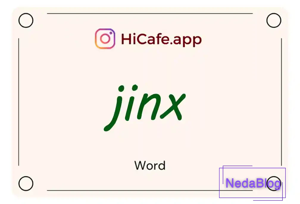 Meaning and usage of jinx word