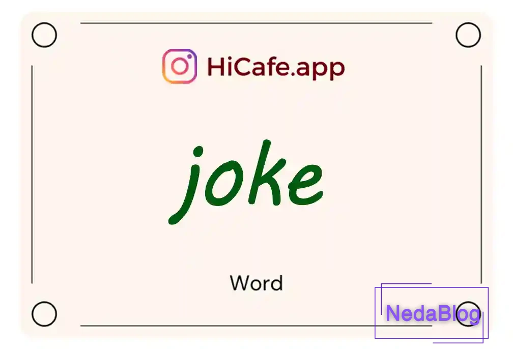 Meaning and usage of joke word