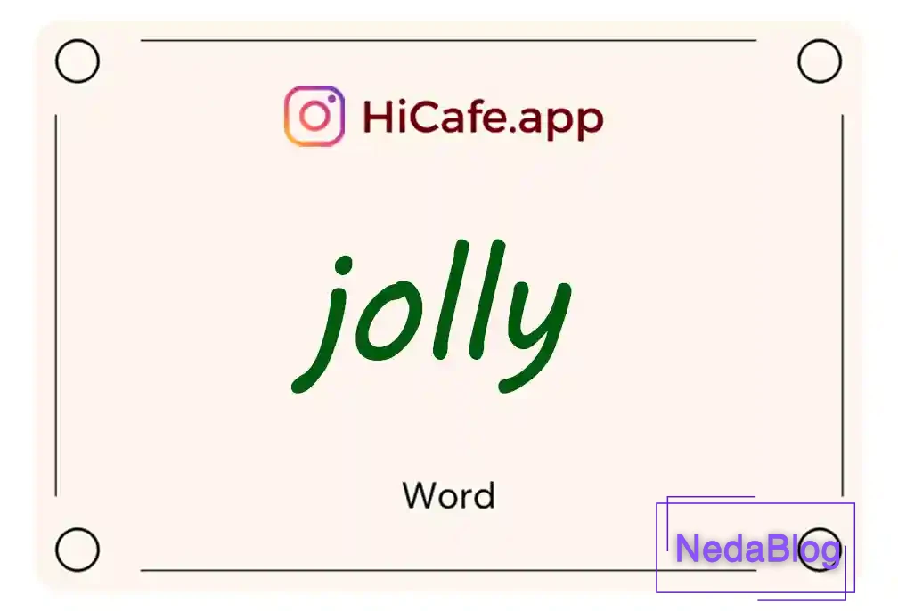 Meaning and usage of jolly word