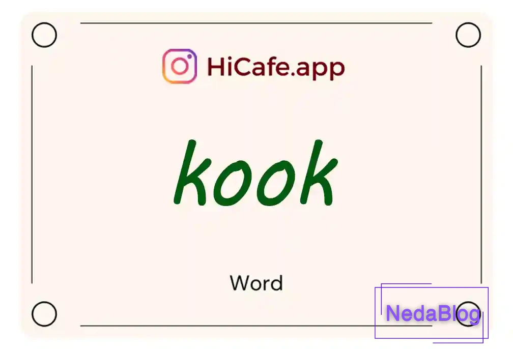 Meaning and usage of kook word