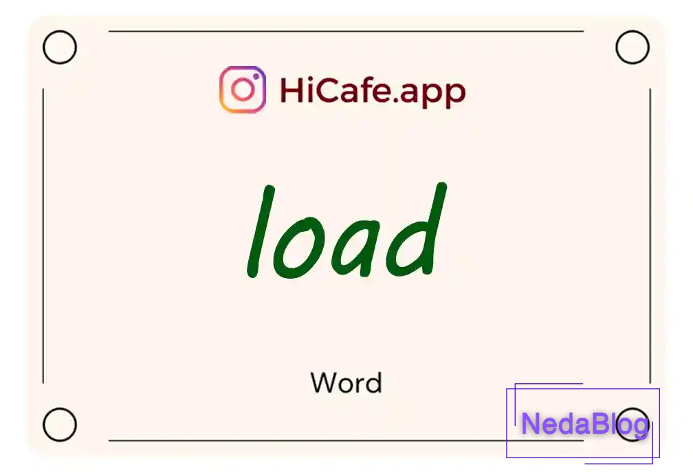 Meaning and usage of load word