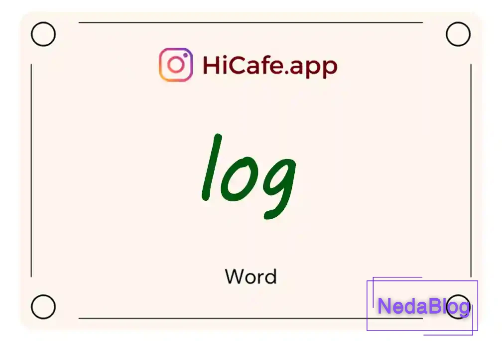 Meaning and usage of log word
