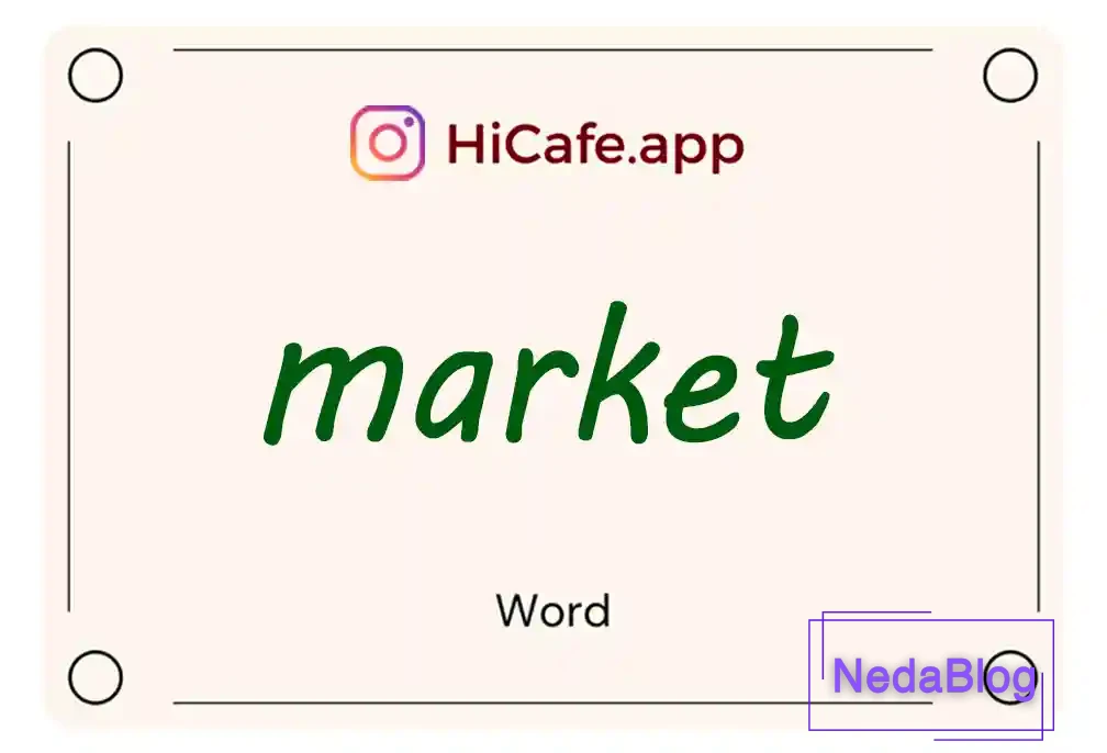 Meaning and usage of market word