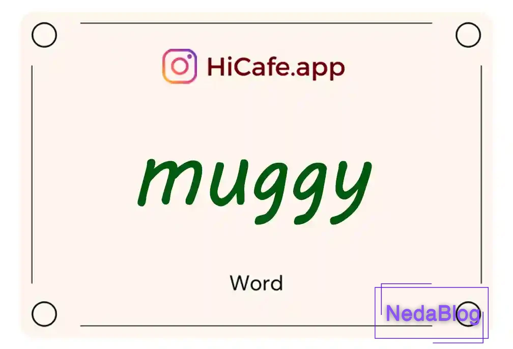 Meaning and usage of muggy word