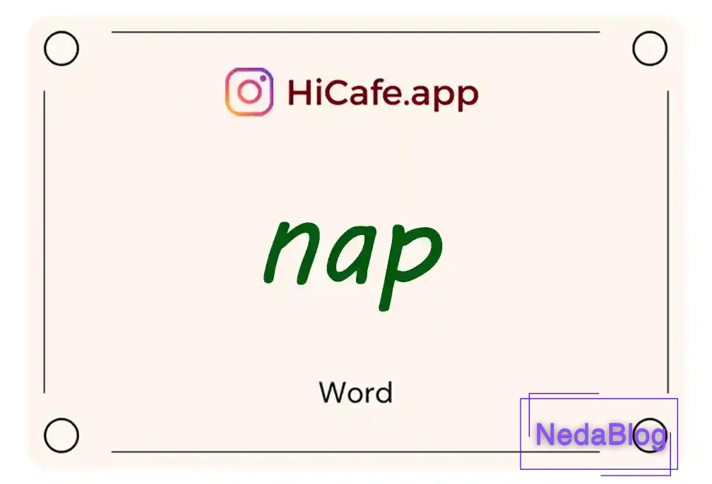 Meaning and usage of nap word