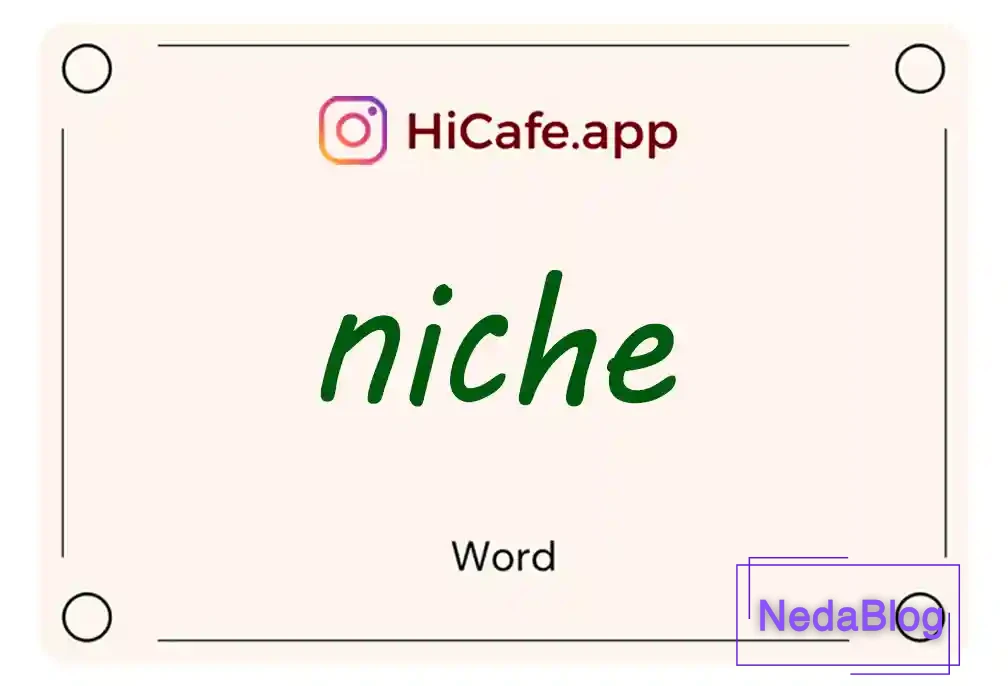 Meaning and usage of niche word