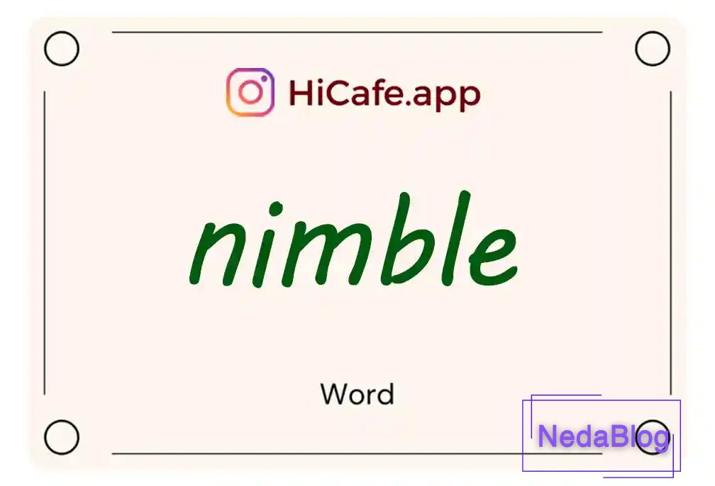Meaning and usage of nimble word