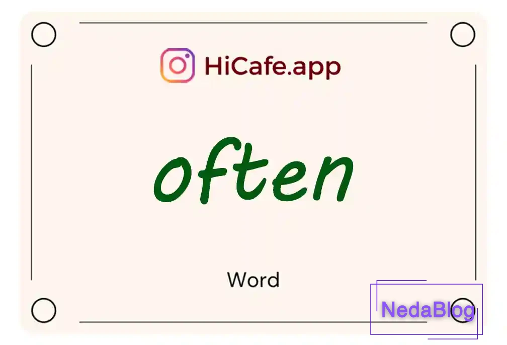 Meaning and usage of often word
