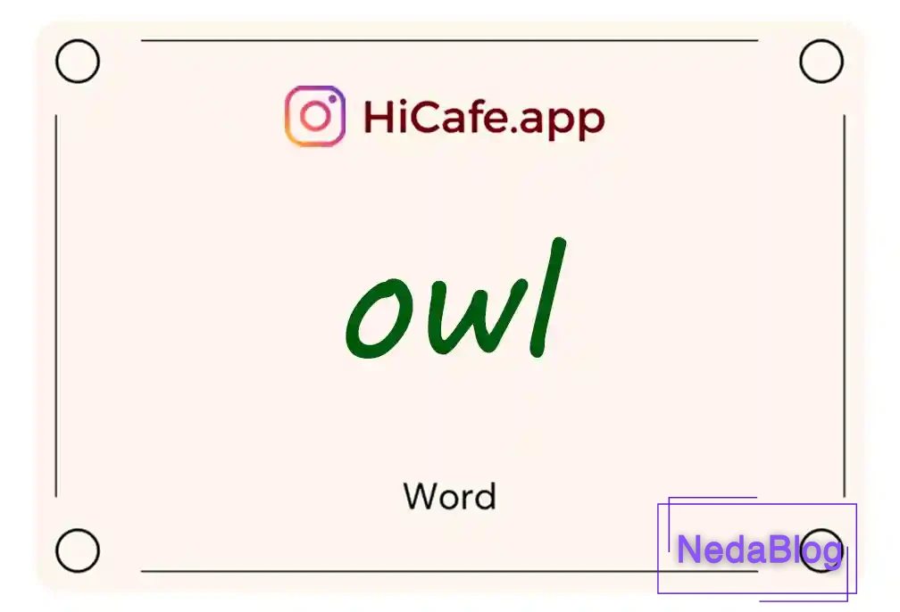 Meaning and usage of owl word