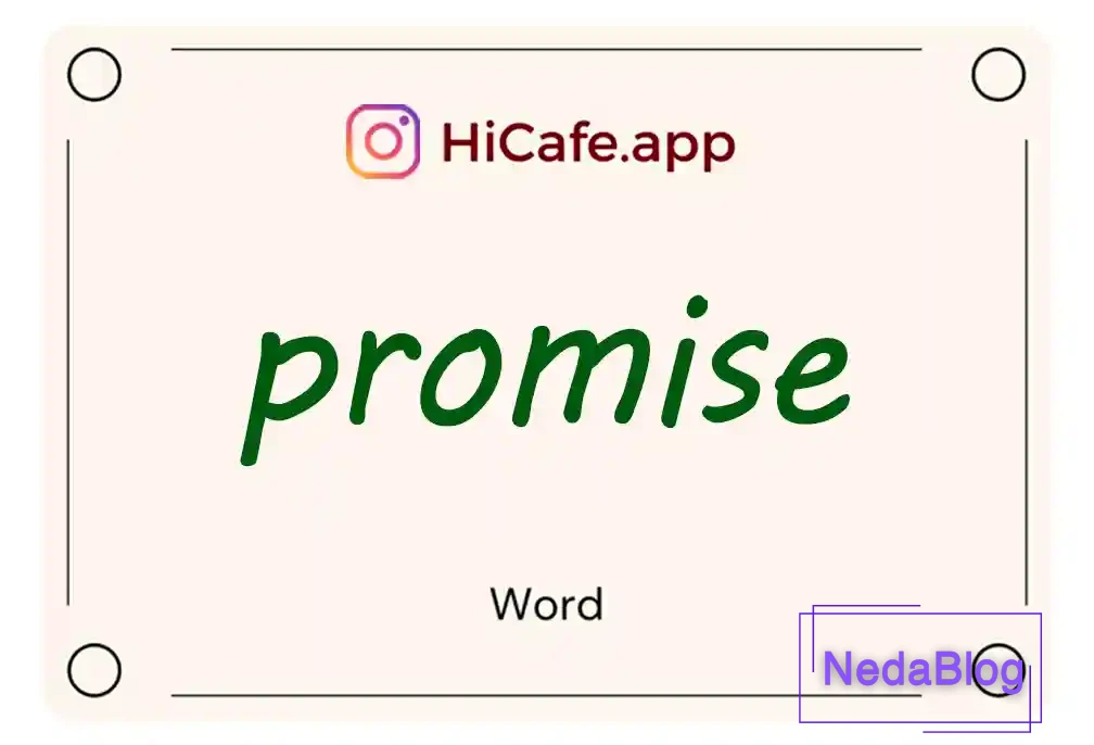 Meaning and usage of promise word