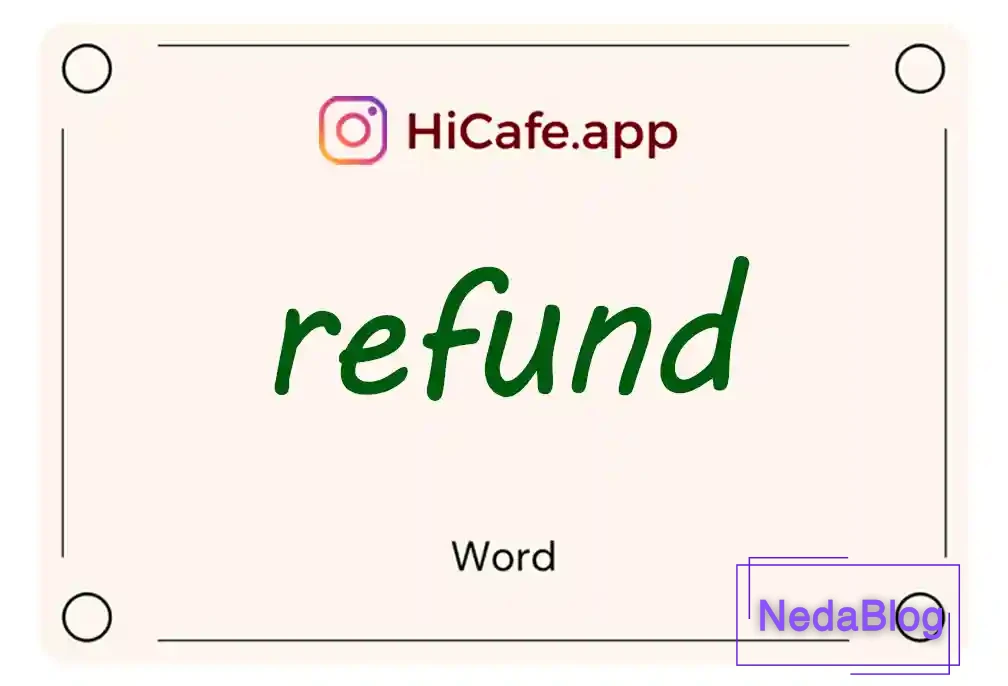 Meaning and usage of refund word