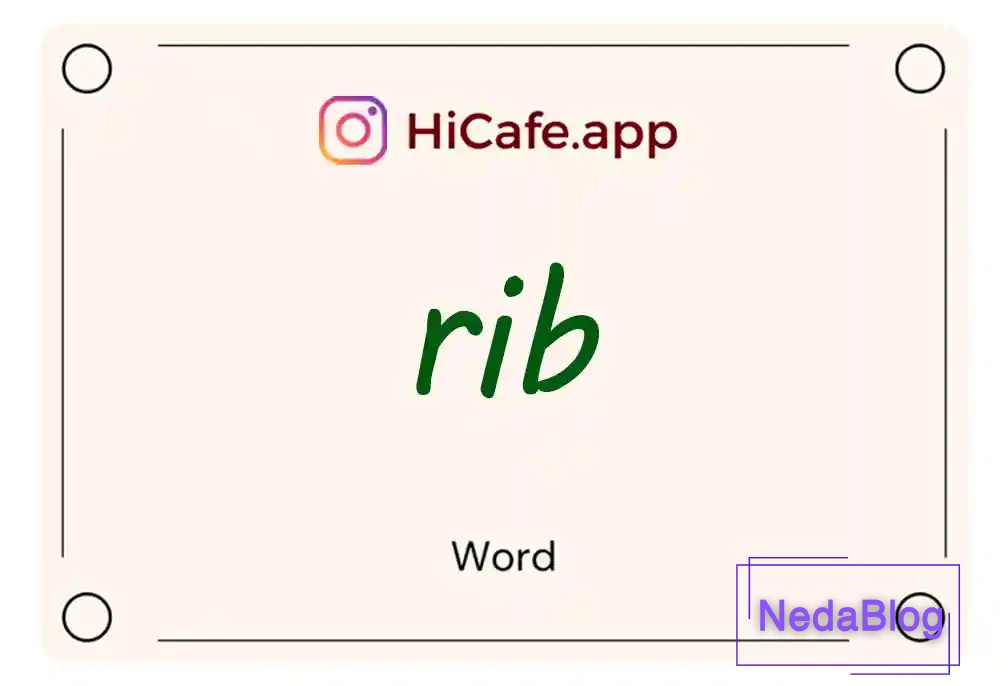 Meaning and usage of rib word