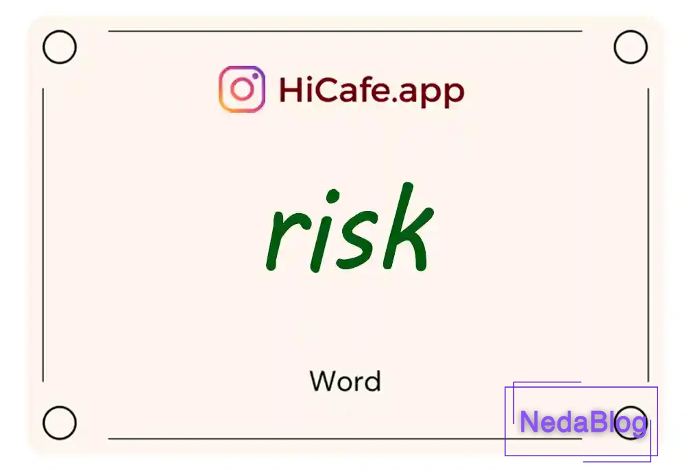 Meaning and usage of risk word