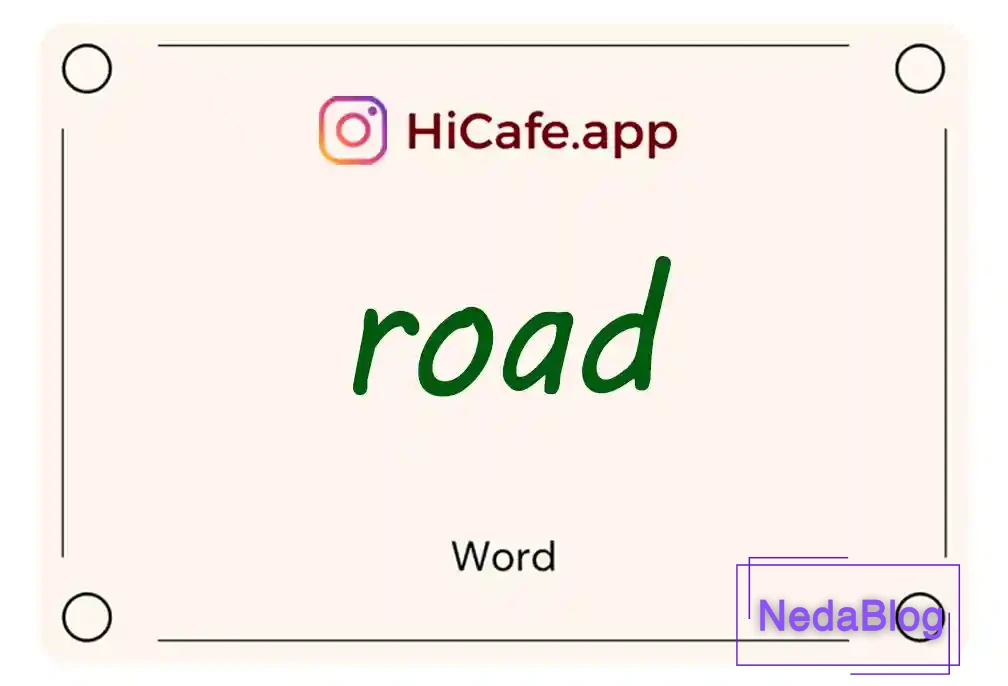 Meaning and usage of road word