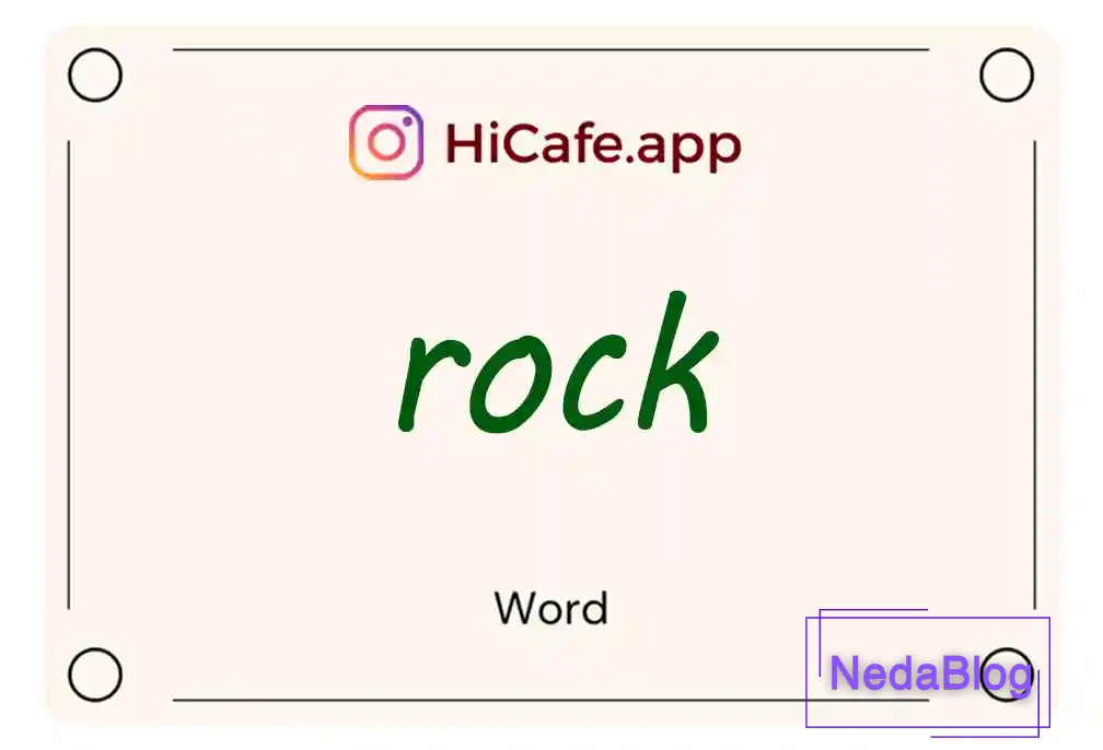 Meaning and usage of rock word