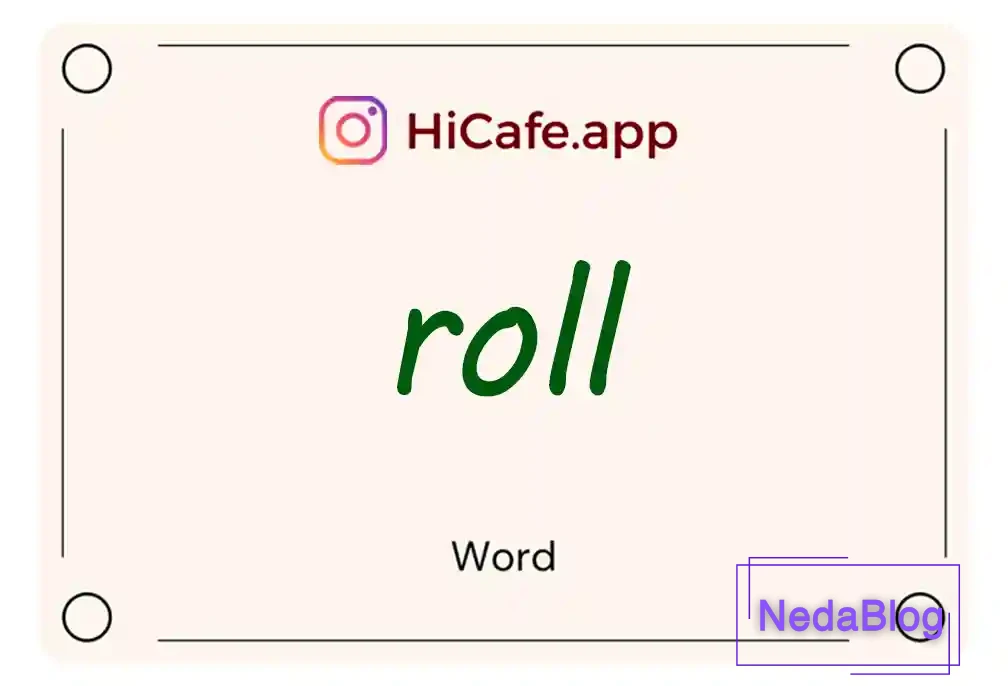 Meaning and usage of roll word