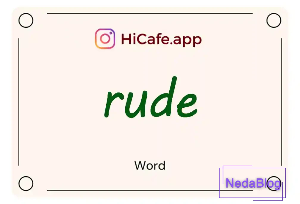 Meaning and usage of rude word