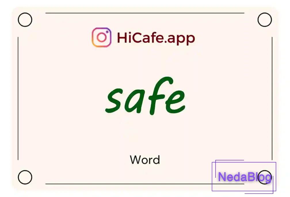 Meaning and usage of safe word