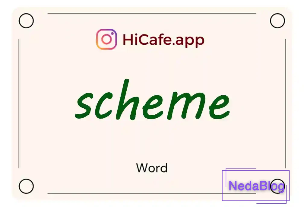 Meaning and usage of scheme word